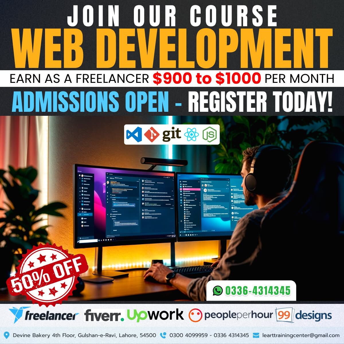 Lahore, Education, Web Development Course In Lahore, Full Stack Development Training