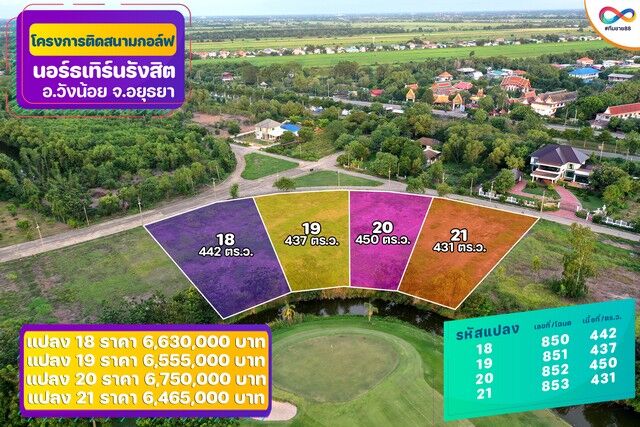 Bangkok, Real Estate For Sale, THB 6555000,  6 BR,  437 Sq. Feet,  ขายที่ดินติด Northern Rangsit Golf Club แปลง 19 เนื้อที่ 437 ตร