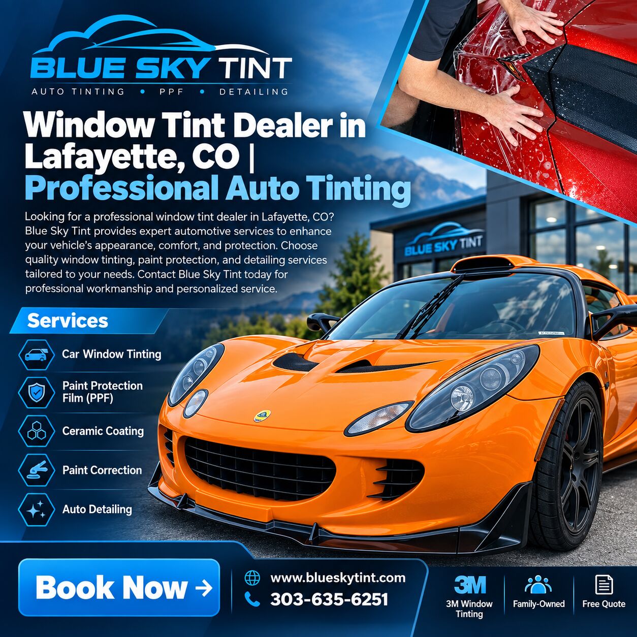 New York, Automotive, Trusted Window Tint Dealer In Lafayette, CO | Blue Sky Tint