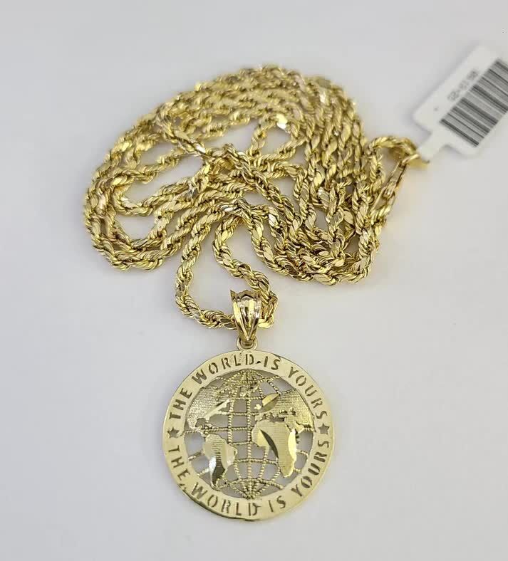 New York, Jewelry, USD 829,  Shop 10K Gold Charms Necklace For Men And Women In USA & Texas &ndash; GoldenLinq