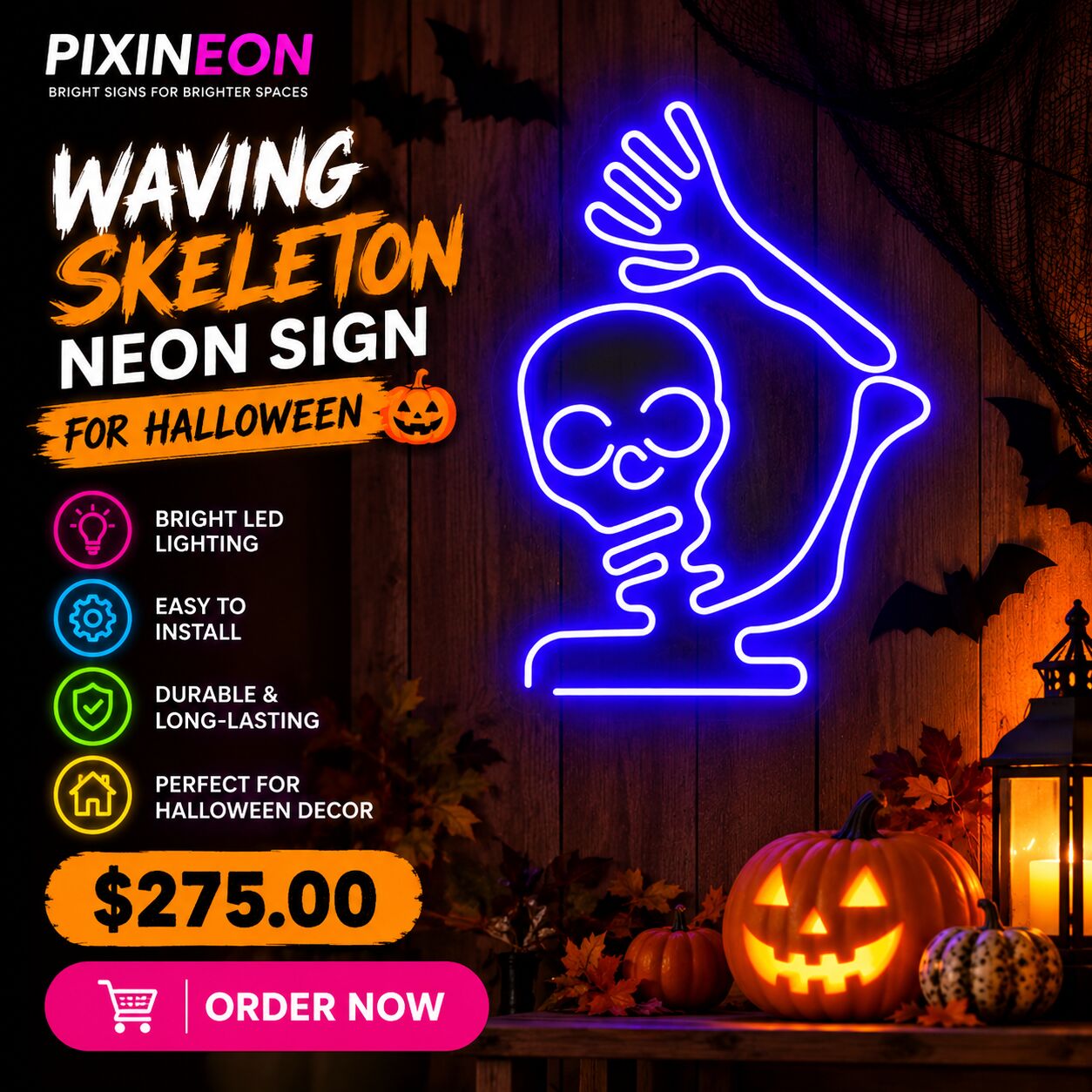 Dallas, Electrical & Plumbing, USD 275,  Halloween Neon Signs For Parties & Home Décor