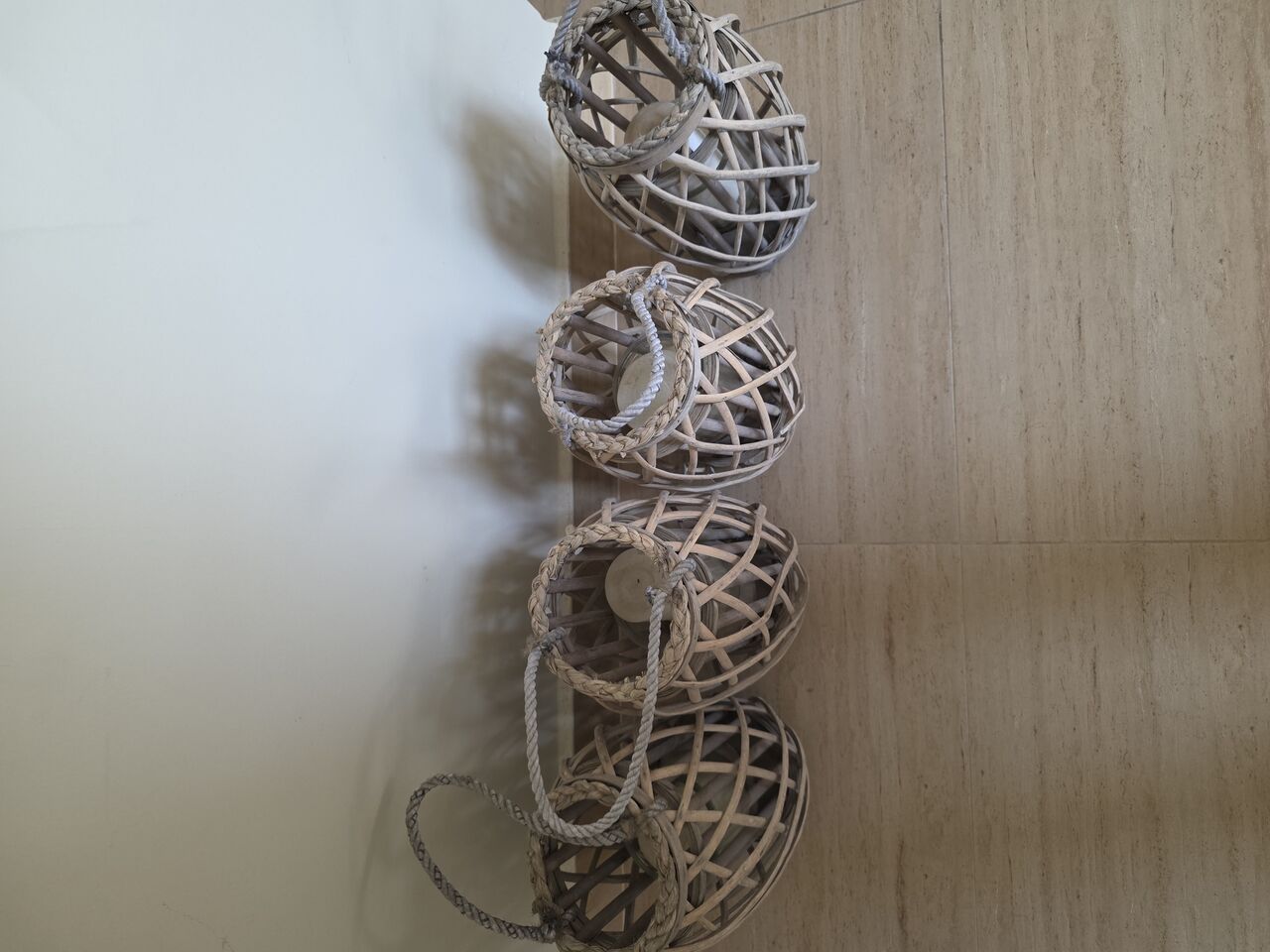 Riyadh, Furniture, SAR 40,  Wooden Candle Holder - 4 Pieces