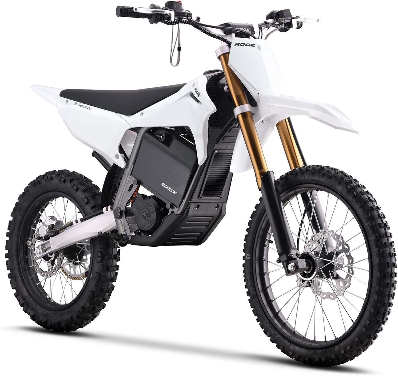 Al Kharj, Motorcycles, SAR 4300,  KOOZ HP131E-L 72V 8000W Electric Dirt Bike Motorcycle For Adults, White UL2272 SGS Certifi