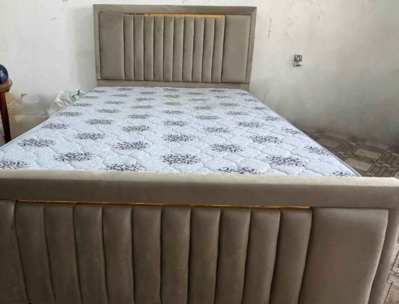 Jubail, Furniture, SAR 1000,  Bed With Premium Mattress For Sale &ndash; Jubail