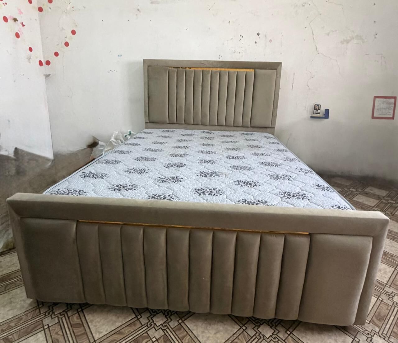 Jubail, Furniture, SAR 1000,  Bed With Premium Mattress For Sale &ndash; Jubail