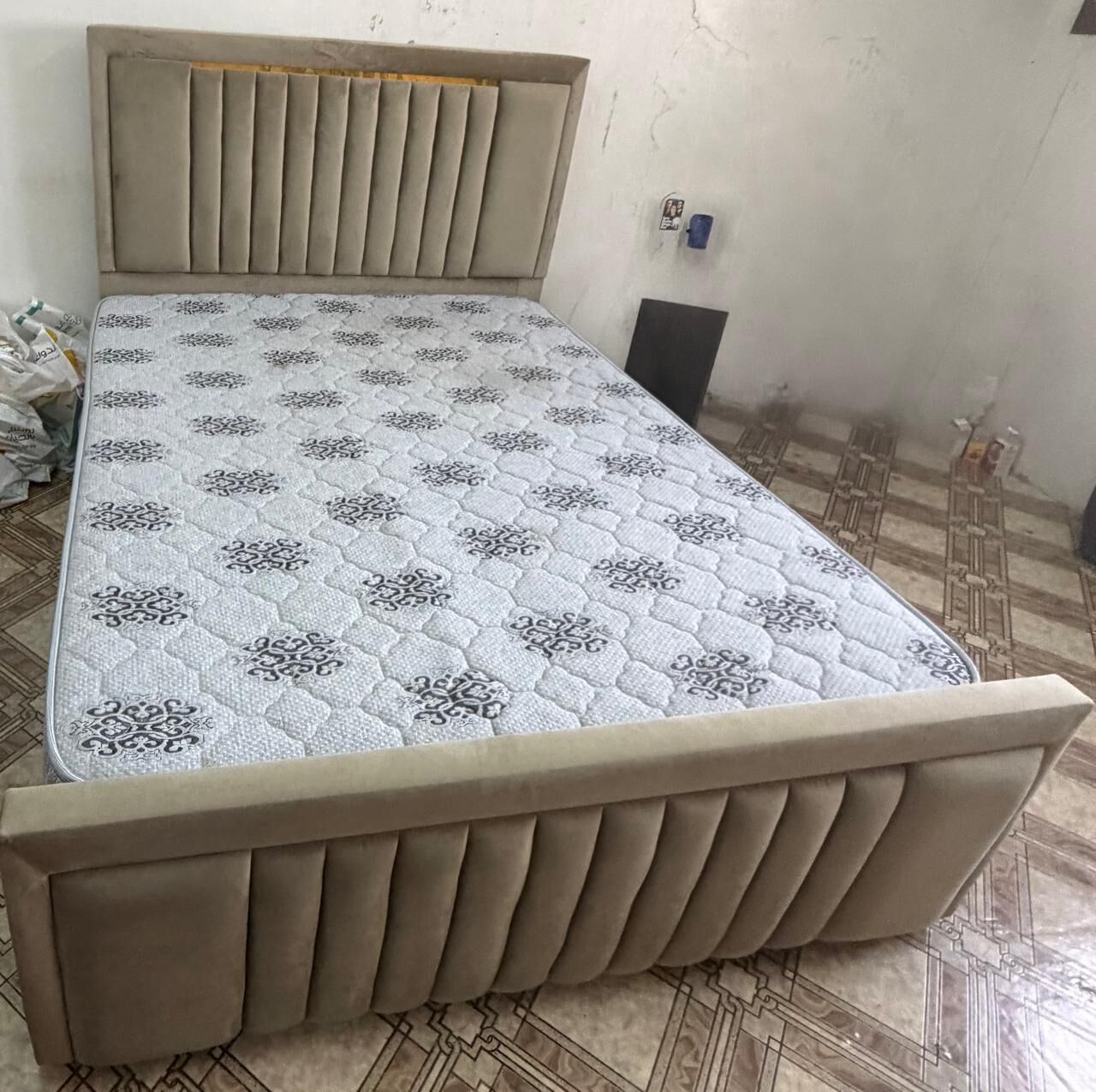 Jubail, Furniture, SAR 1000,  Bed With Premium Mattress For Sale &ndash; Jubail