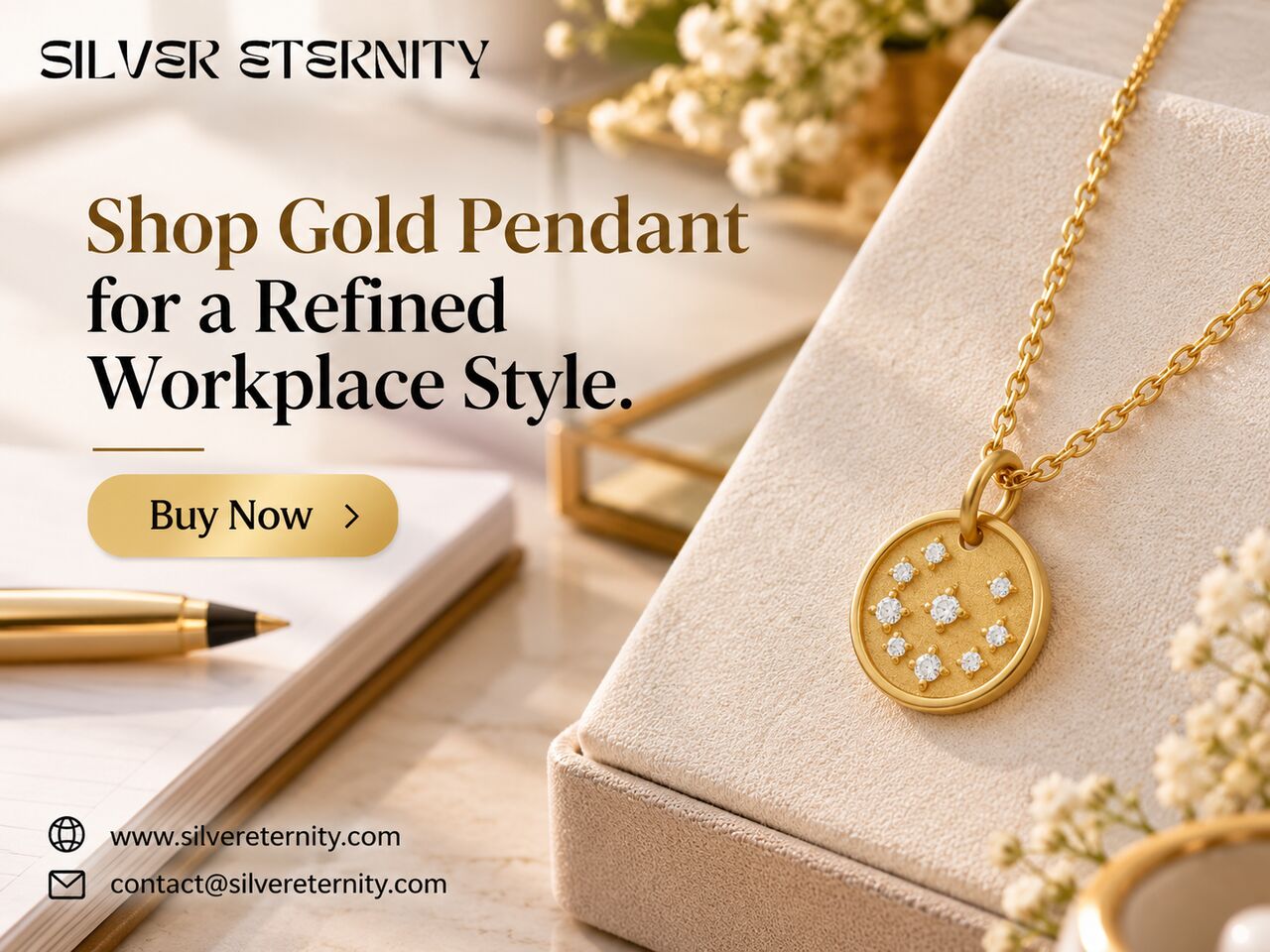 Jaipur, Jewelry, INR 5300,  Buy Now Shop Gold Pendant For A Refined Workplace Style