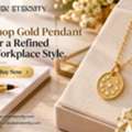 INR 5300,  Buy Now Shop Gold Pendant For A Refined Workplace Style