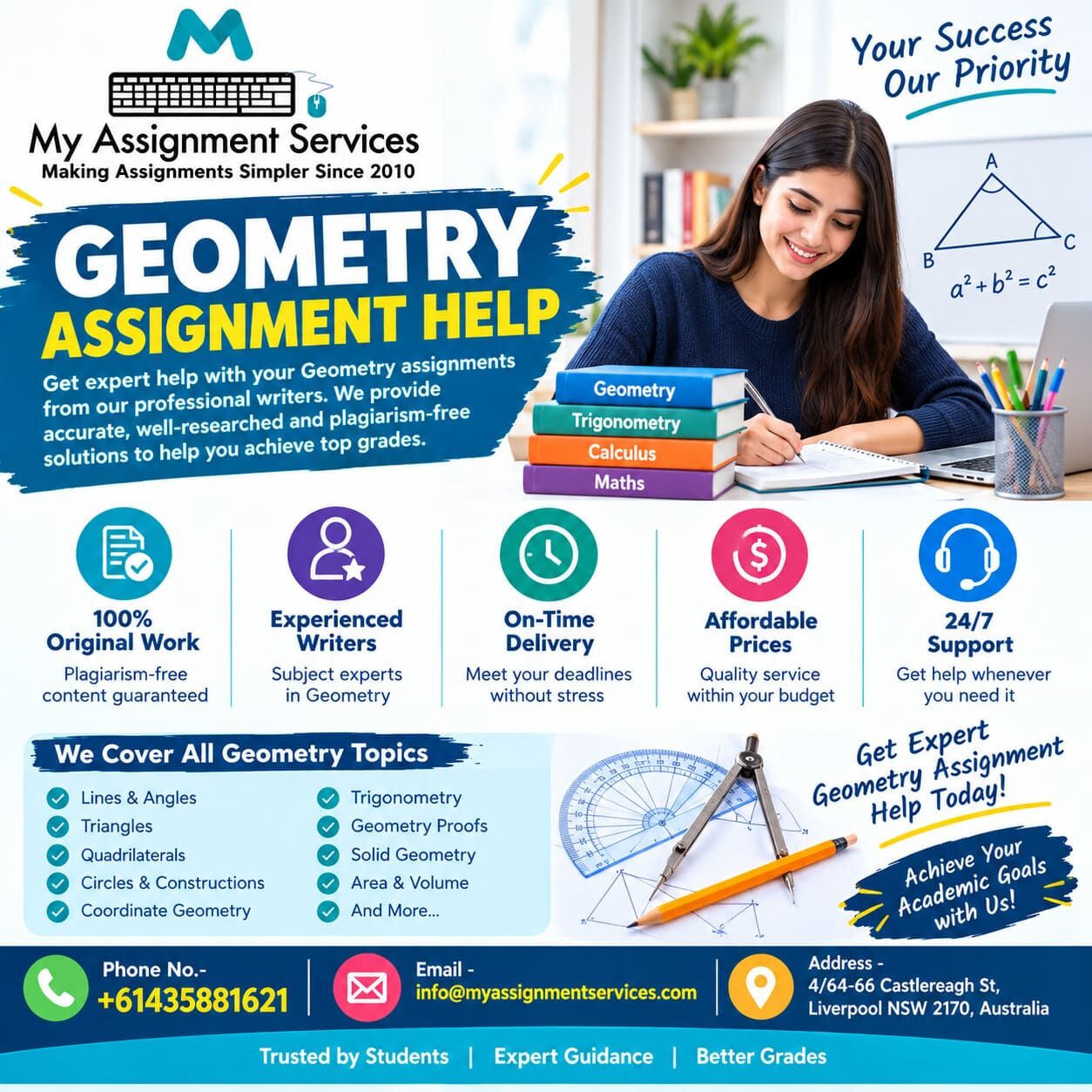 Brisbane, Education, Get Reliable Support For Your Geometry Assignments