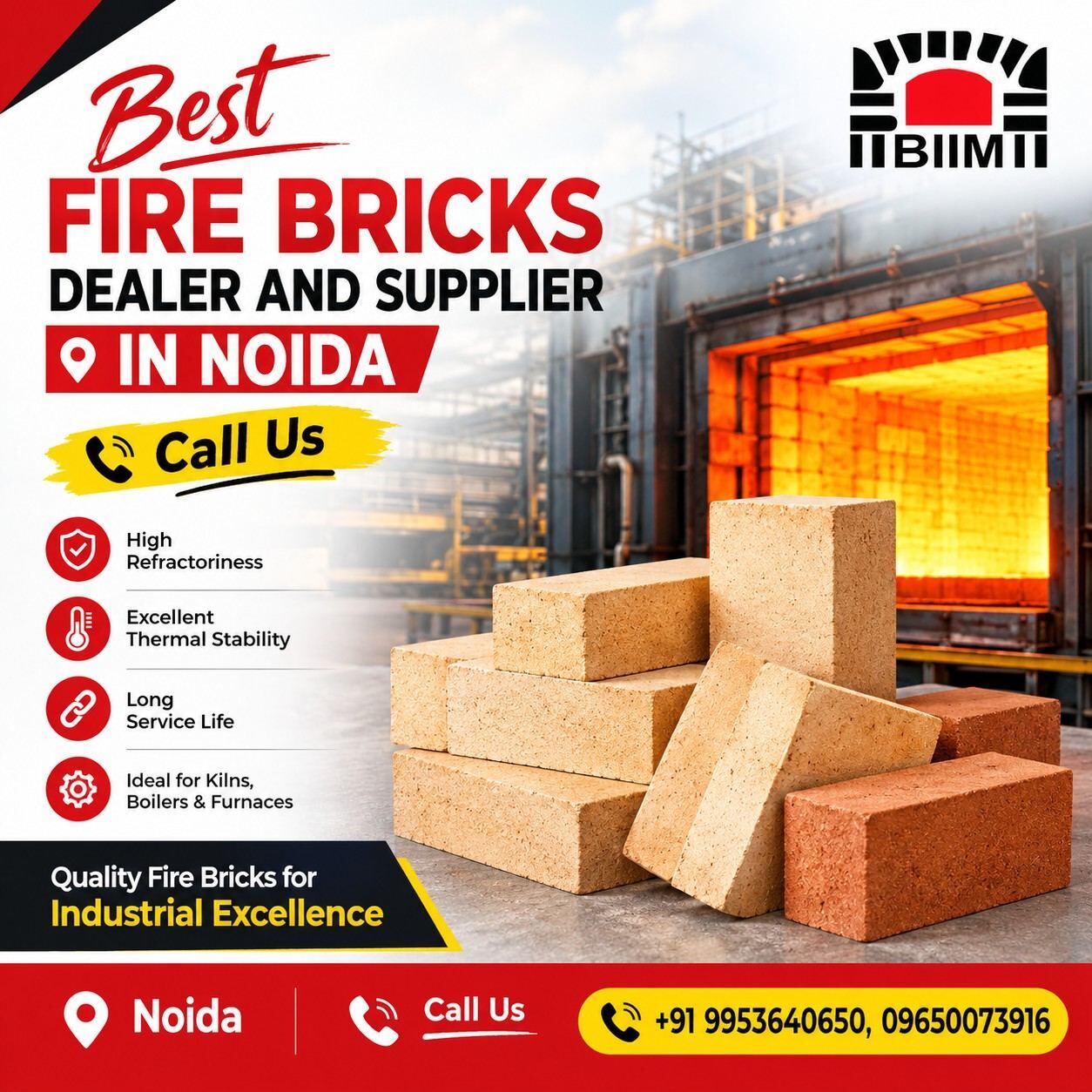 Noida, Materials, INR 120,  Best Fire Bricks Dealer And Supplier In Noida | Call Us