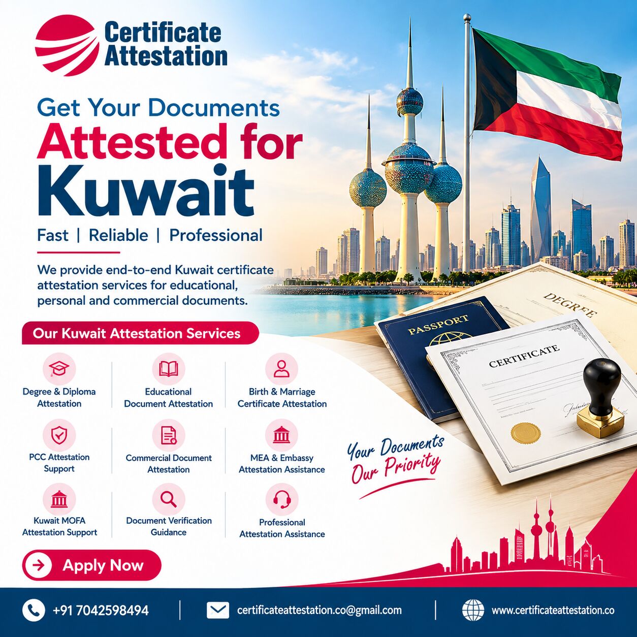 Mumbai, Legal, Kuwait Certificate Attestation Services In India