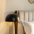 INR 21583,  Italian Travertine Luna Table Lamp - Sculptural Stone Lighting For The Modern Home