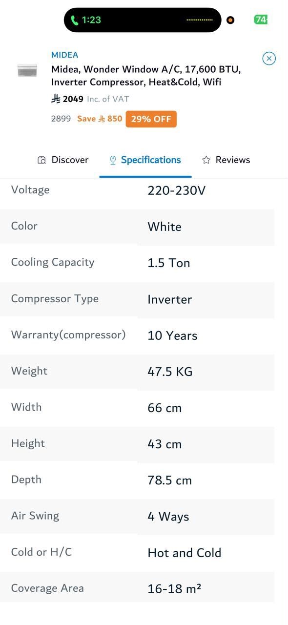 Riyadh, Air Conditioners, SAR 1300,  Midea Inverter AC &mdash; Heat & Cool | Extra Energy Saving | With Remote