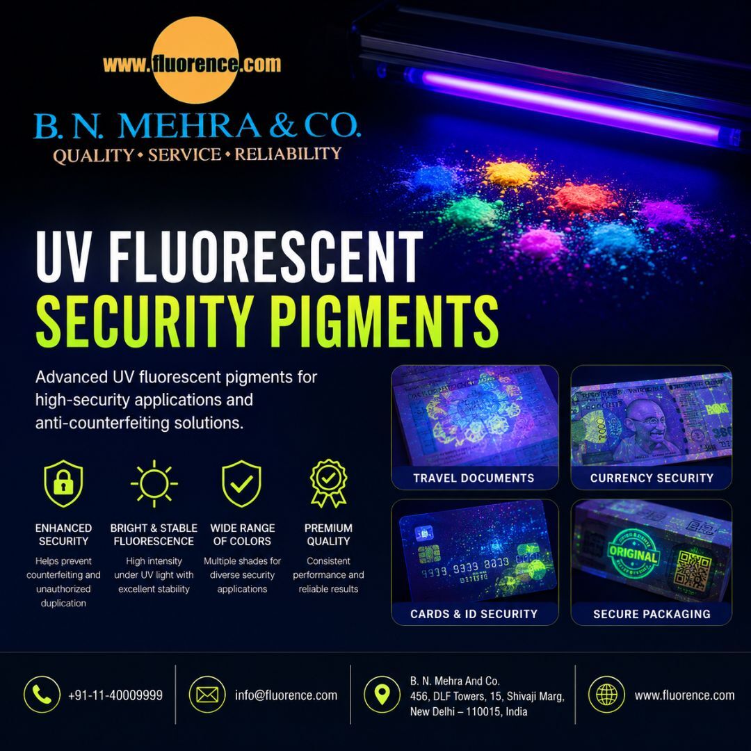 New Delhi, Materials, Shop Now UV Fluorescent Security Pigments At Best Price | Fluorence