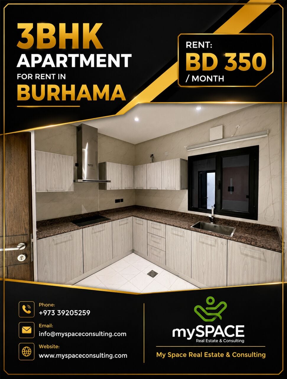 Burhama, Apartments, Flats, Houses & Villas, BHD 350/month,  3 BR,  MODERN BRAND NEW  APARTMENT FOR RENT IN BURHAMA