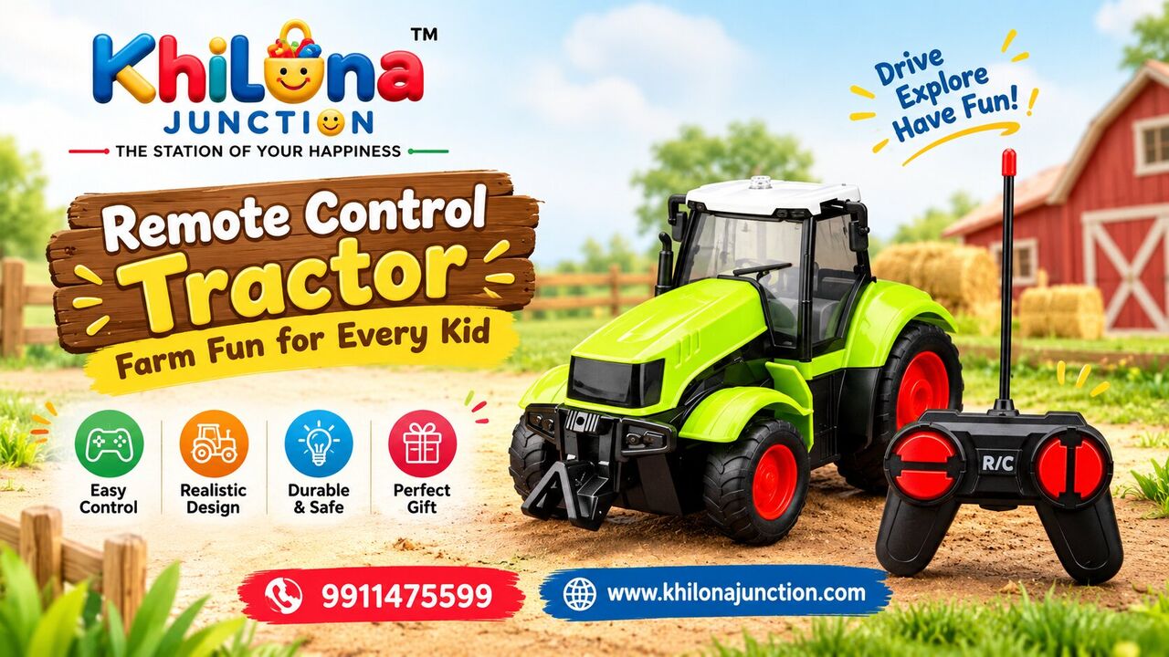 New Delhi, Toys & Games, INR 821,  Remote Control Tractor: Farm Fun For Every Kid