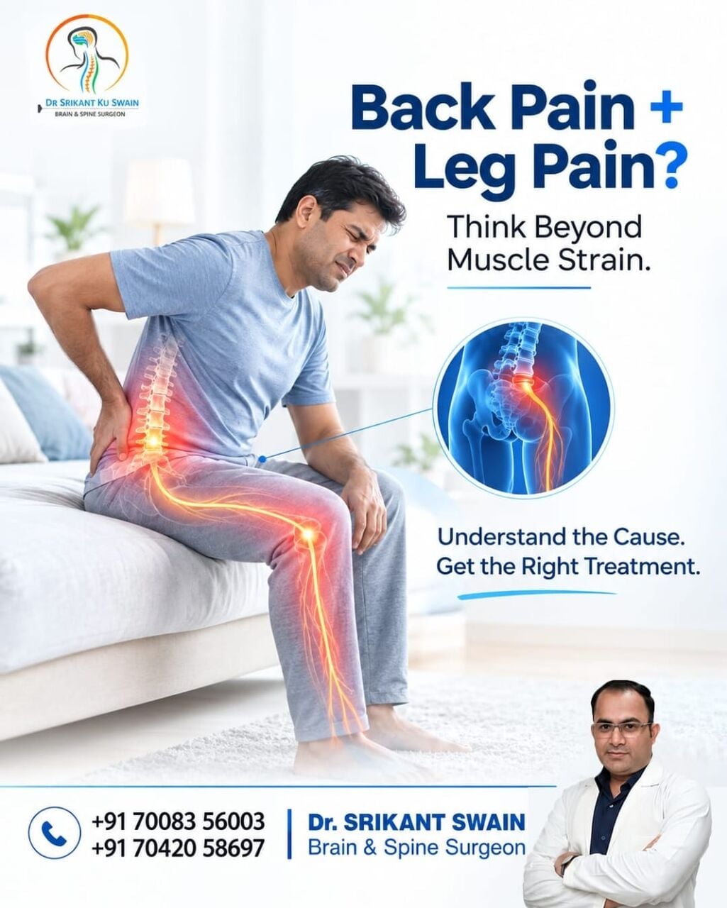 Bhubaneswar, Health, Back & Leg Pain? | Best Neurosurgeon In Bhubaneswar | Dr. Srikant Swain