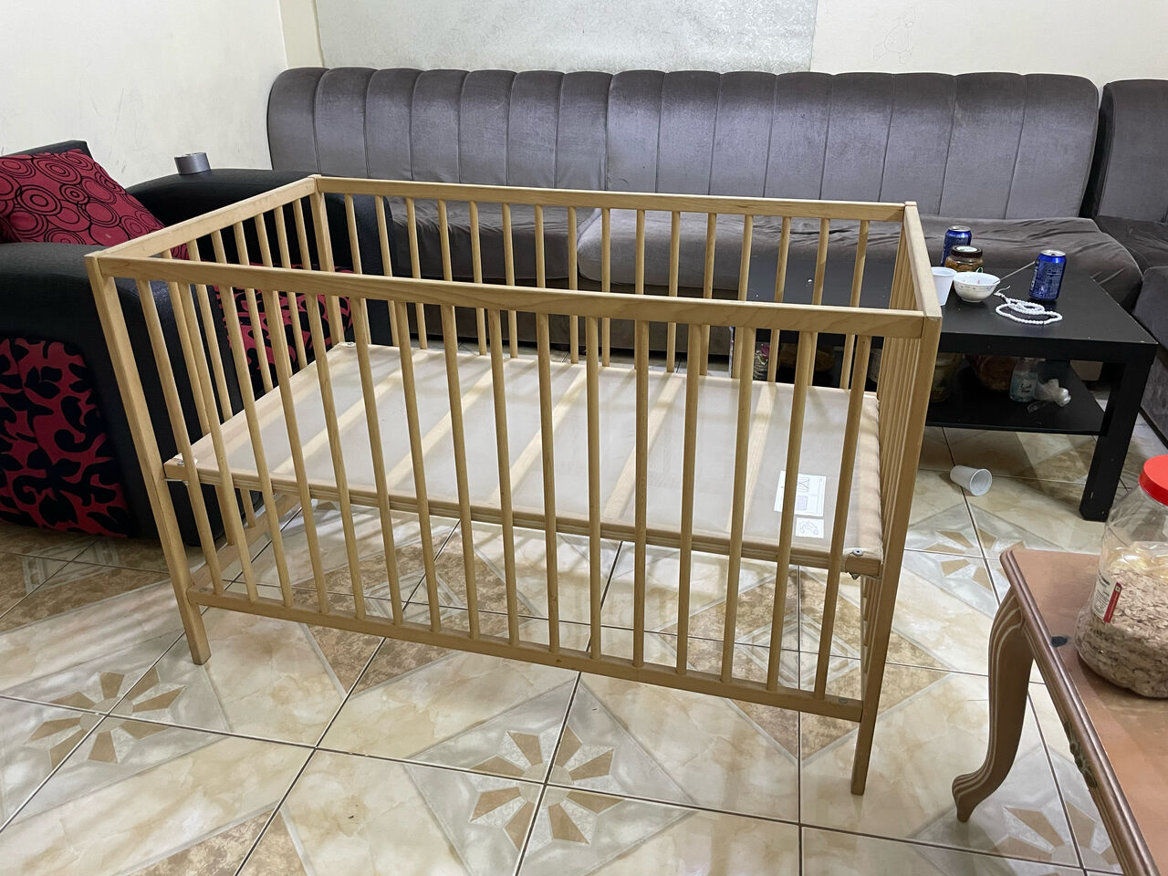 Jeddah, Furniture, SAR 200,  Baby Bed With Matress (Ikea)