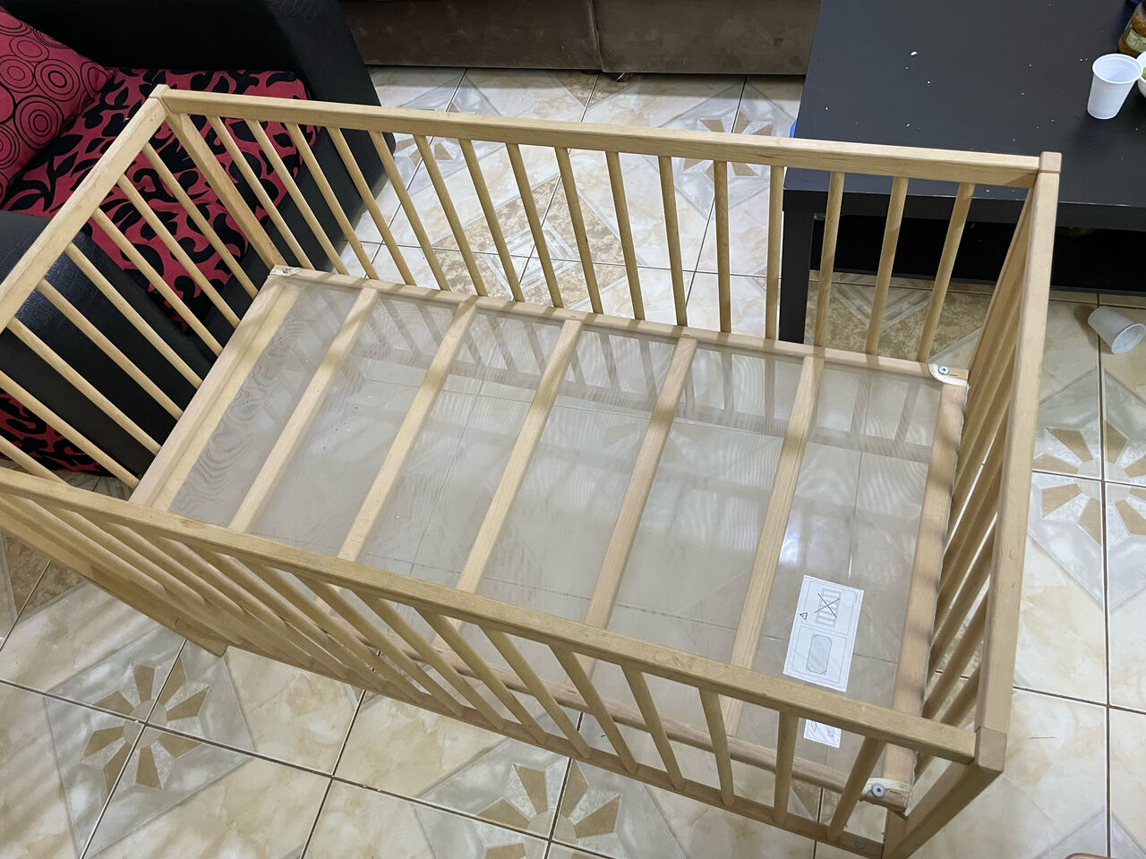 Jeddah, Furniture, SAR 200,  Baby Bed With Matress (Ikea)