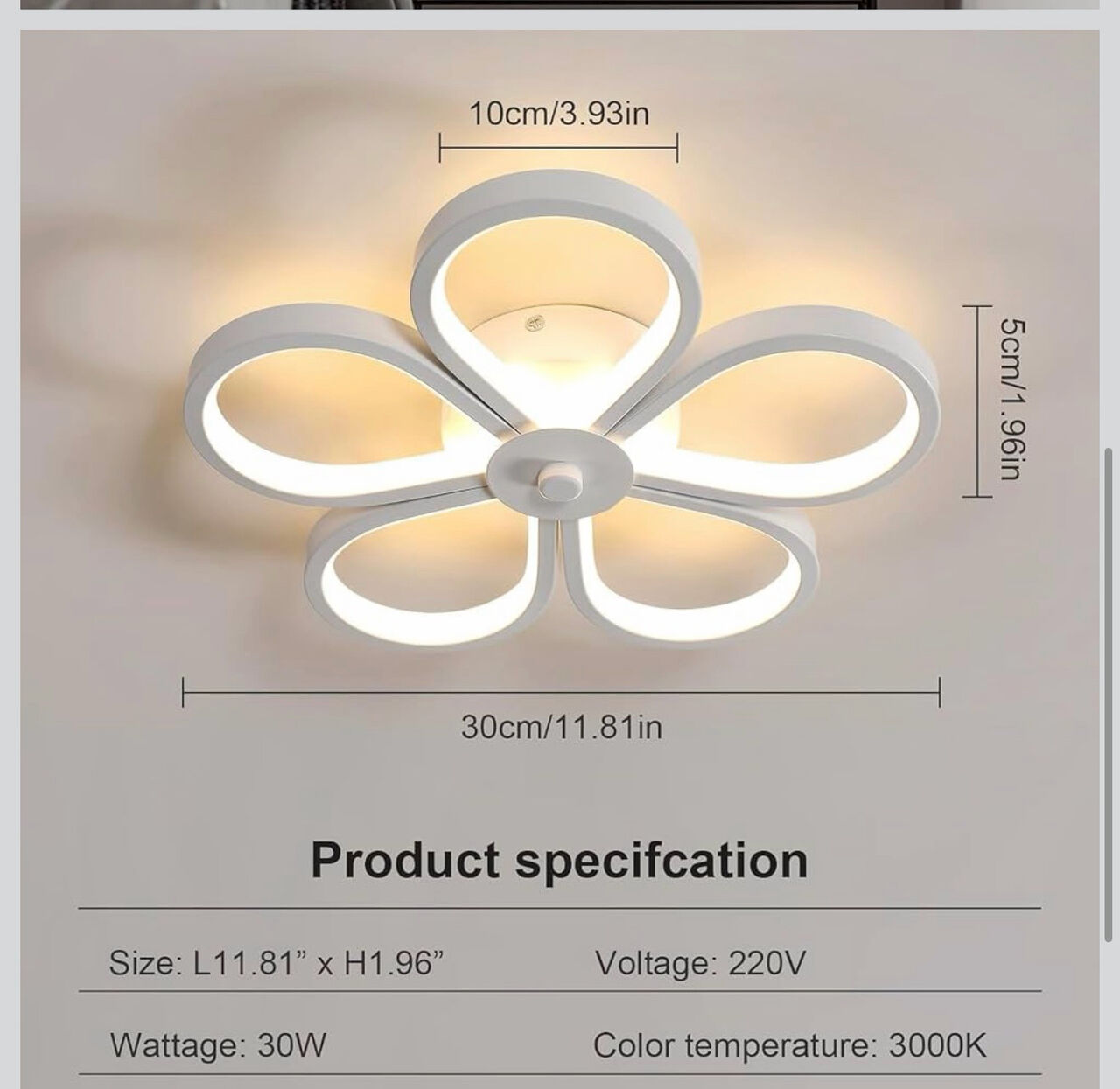 Jeddah, Household Items, SAR 60,  3 Color Ceiling Light (2 Piece)30 Cm Size