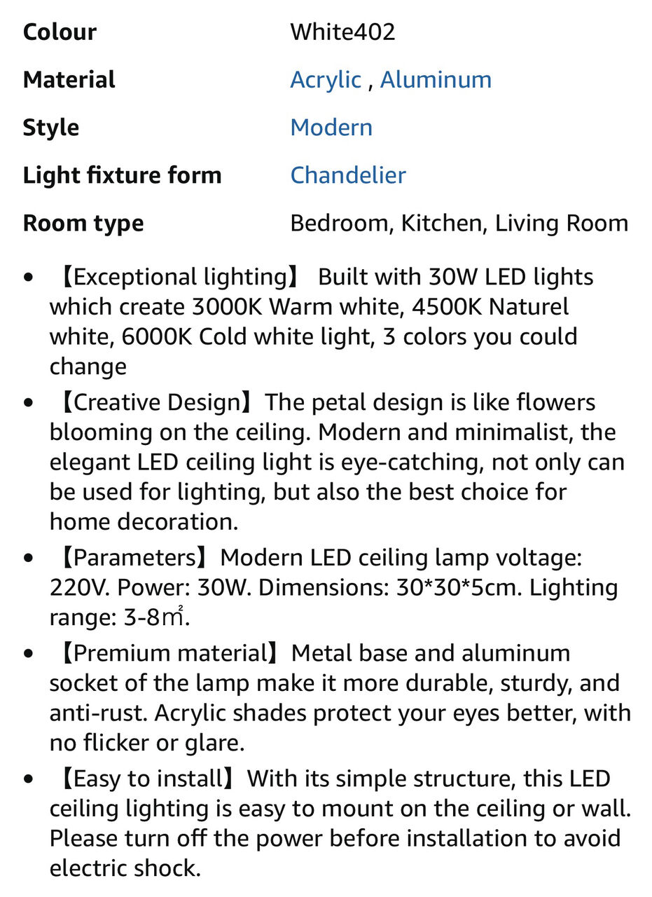 Jeddah, Household Items, SAR 60,  3 Color Ceiling Light (2 Piece)30 Cm Size