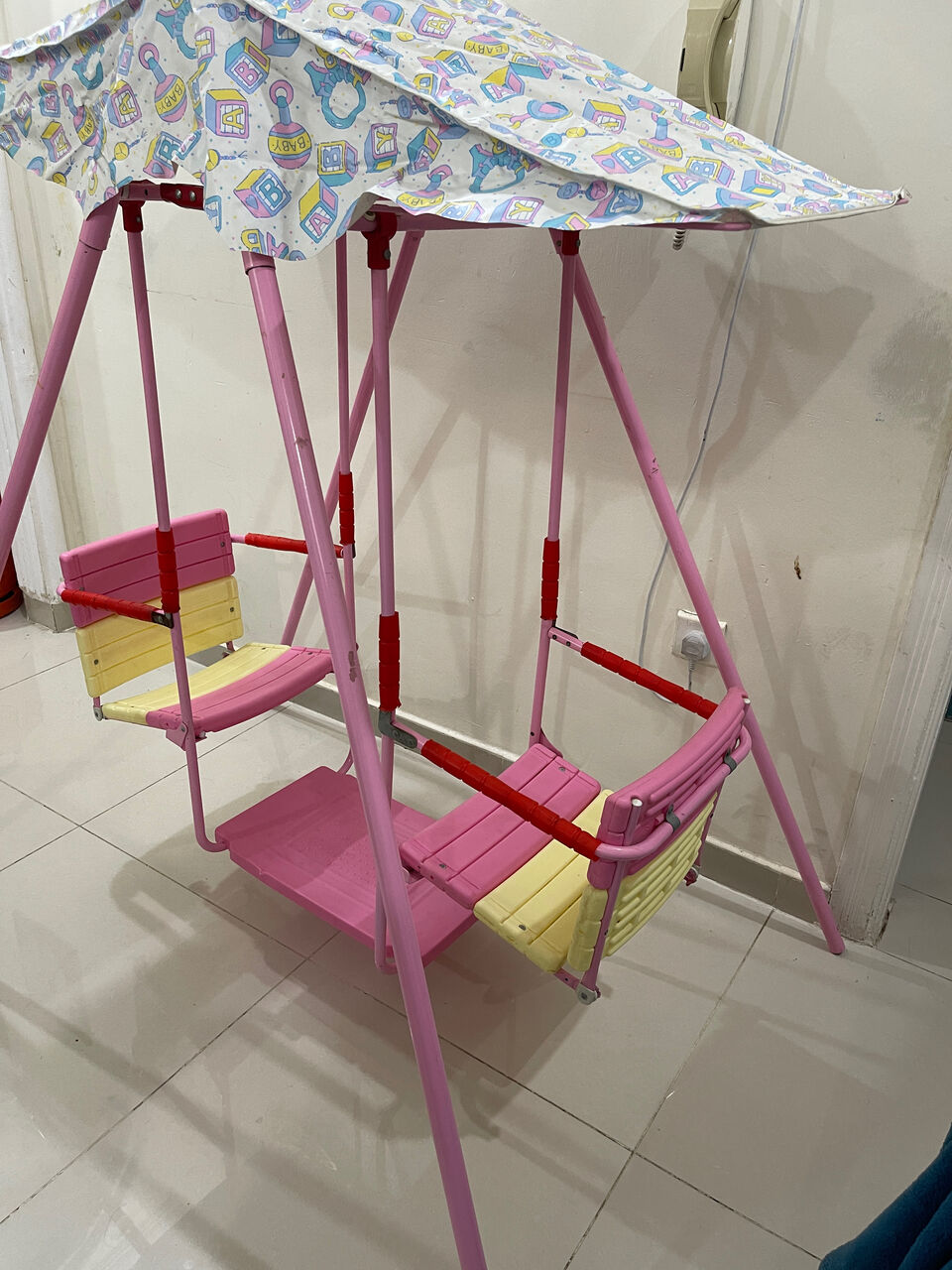 Al Aziziyah, Baby & Kid Stuff, SAR 160,  2-Seater Indoor Swing With Umbrella For Children