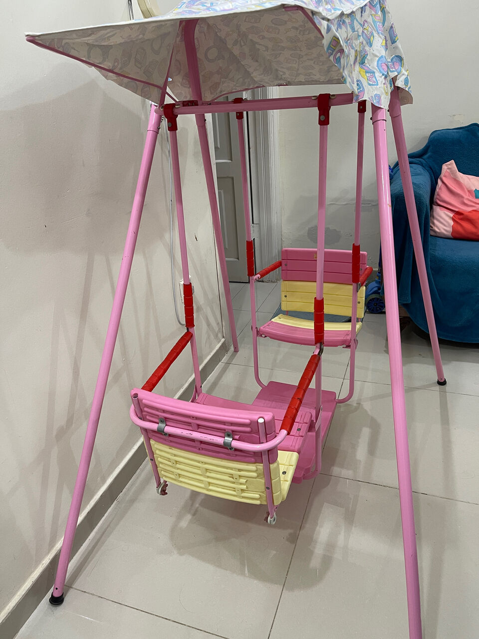 Al Aziziyah, Baby & Kid Stuff, SAR 160,  2-Seater Indoor Swing With Umbrella For Children