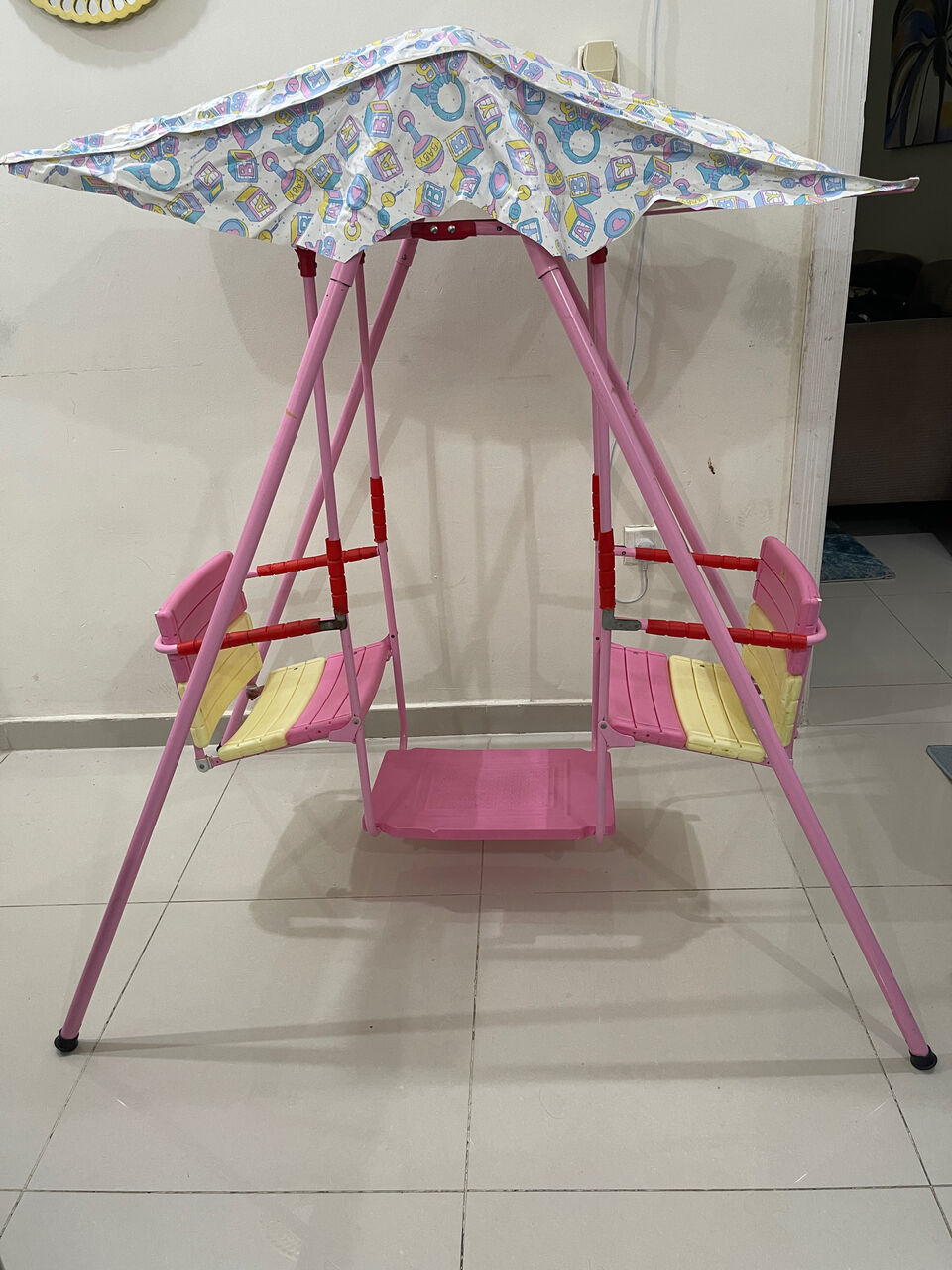 Al Aziziyah, Baby & Kid Stuff, SAR 160,  2-Seater Indoor Swing With Umbrella For Children