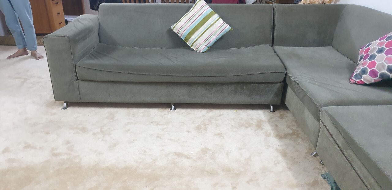 Dammam, Furniture, SAR 200,  L-shaped Grey Sofa