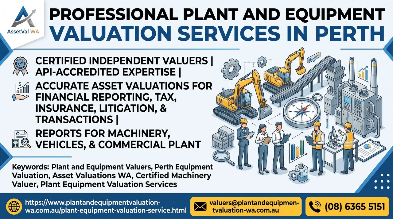Perth, Real Estate, Professional Plant And Equipment Valuation Services In Perth
