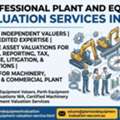 Professional Plant And Equipment Valuation Services In Perth