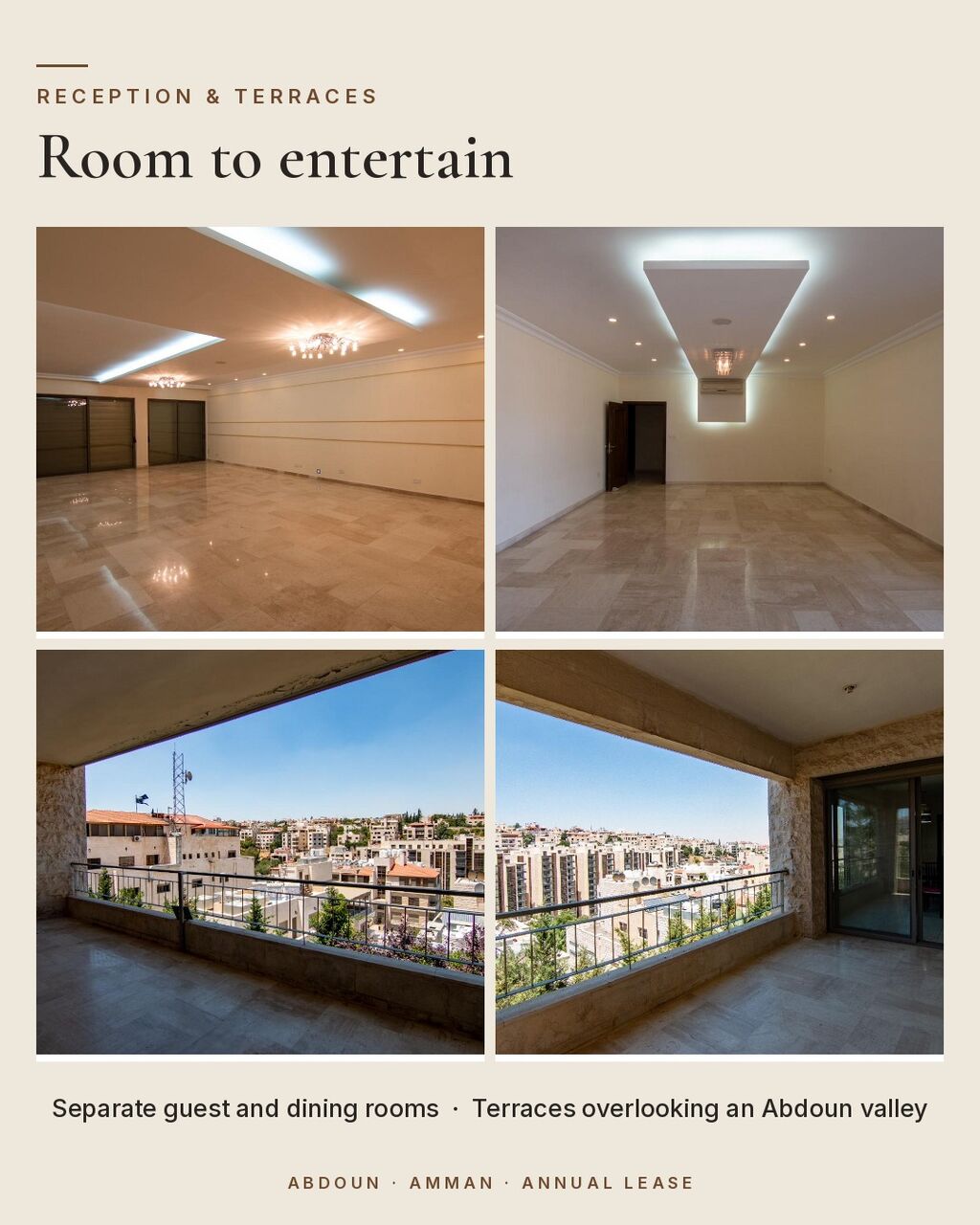 Abdoun, Apartments, Flats, Houses & Villas, JOD 28500/year,  4 BR,  550 Sq. Meter,  Four-Bedroom Family Residence In Abdoun | 550 Sqm | Annual Lease
