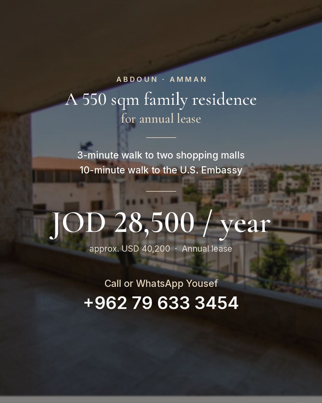 Abdoun, Apartments, Flats, Houses & Villas, JOD 28500/year,  4 BR,  550 Sq. Meter,  Four-Bedroom Family Residence In Abdoun | 550 Sqm | Annual Lease
