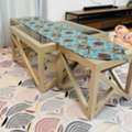 SAR 150,  Center Table And 2 Side Table With Glass
