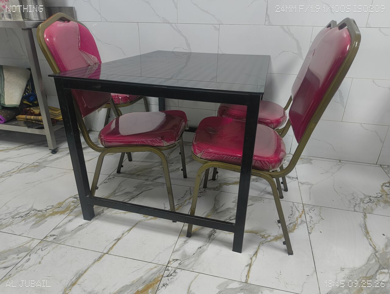 Jubail, Furniture, SAR 850,  Commercial 2 Tables And 8 Chairs Dining Set For Sale (Bofia / Restaurant)