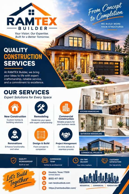 Houston, Construction, House Construction Services In Houston, TX