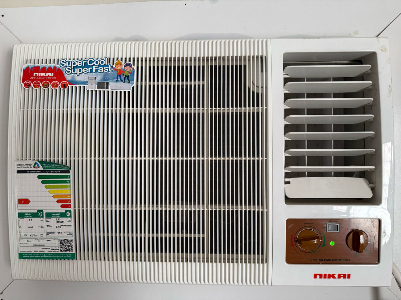 Al Iskan, Air Conditioners, SAR 850,  Nikai Hot & Cold Window AC &ndash; 19,600 BTU