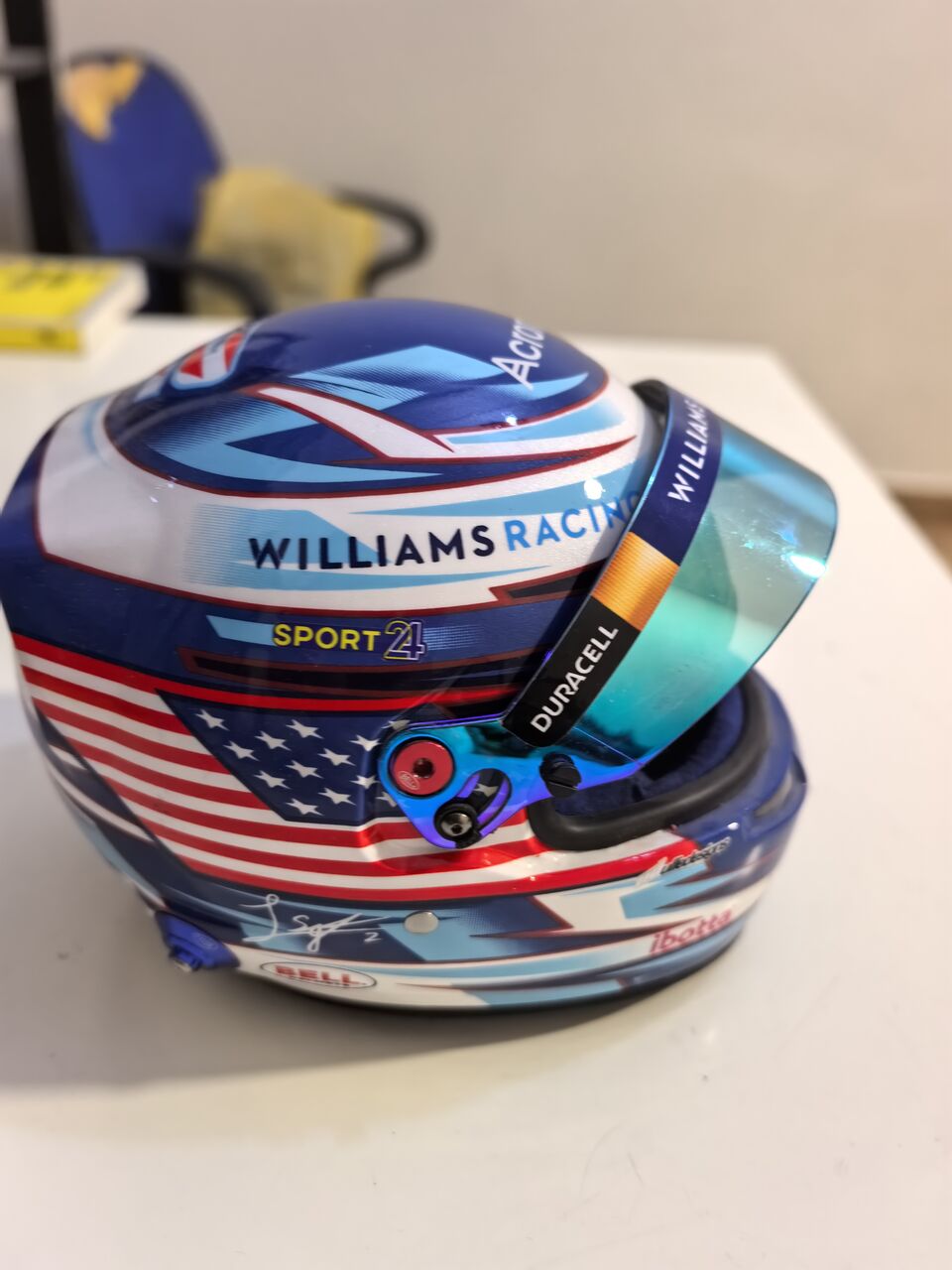 Al Waha, Collectibles, SAR 200,  1:5 Spark Logan Sargeant Williams FW45 Mini Helmet