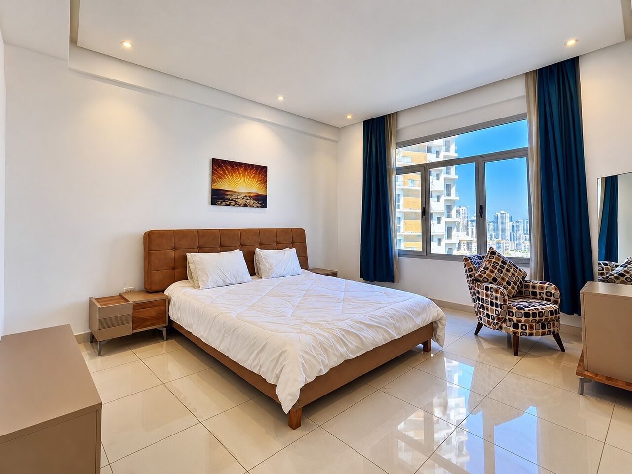 Juffair, Apartments, Flats, Houses & Villas, BHD 300/year,  1 BR,  Bahrain Juffair/High-end Apartment For Rent Furnished With All Electricity Including Plug