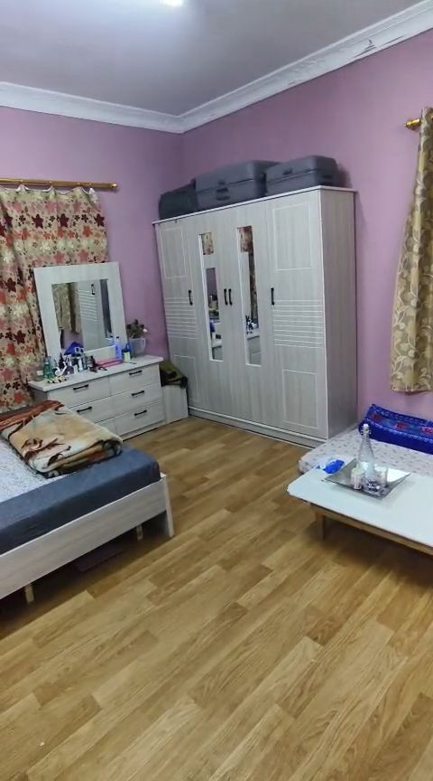 Al Iskan, Furniture, SAR 1050,  Selling King Size Bed Set, Wardrobe 4 Door, 2 Side Tables, Dressing Table With Chair.
