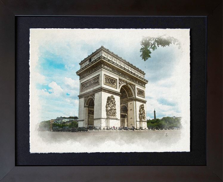 New York, Collectibles, Arc De Triomphe Artwork By Falcon Pass Studio!