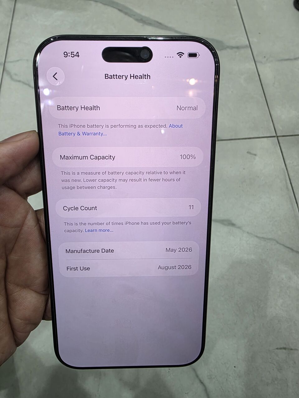 Khobar, Mobile Phones, SAR 3600,  IPhone 16 Pro Max 256gb Sale Swap 100 Battery 11 Cycle Count Box Through Already Swao Open