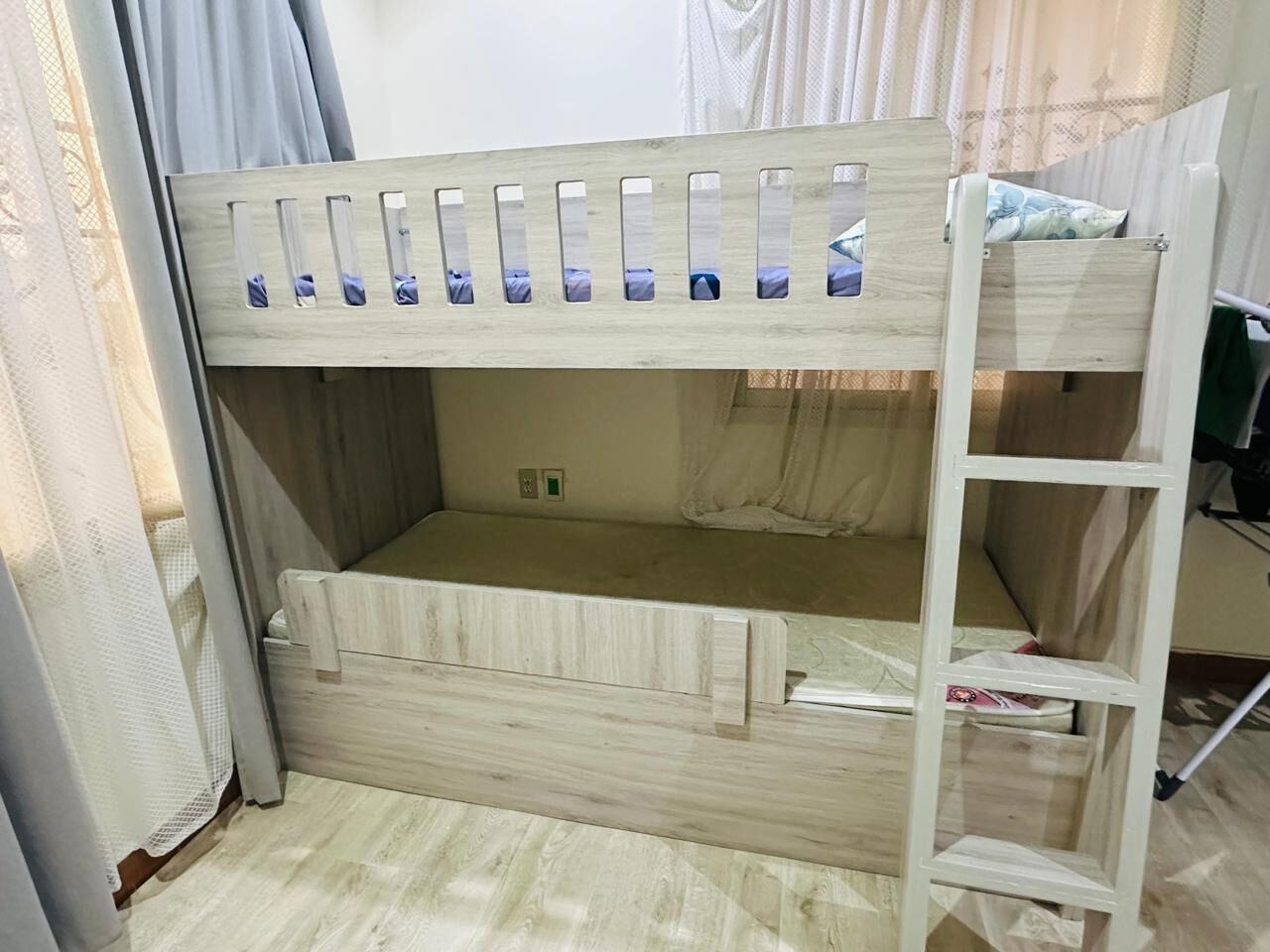 Dammam, Household Items, SAR 800,  3 Months Old Bunk Bed: Double Ducker Kids Bed With Matresss