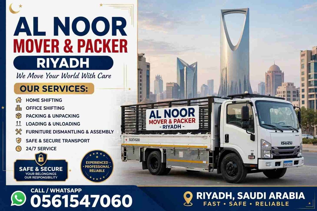 Al Malaz, Cargo, AL NOOR MOVER & PACKER RIYADH 🚚 Home Shifting | Office Shifting | Packing 📞 Call / 24