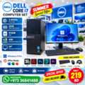 BHD 219,  DELL CORE I7 COMPUTER SET NVIDIA 4GB/ 32GB RAM 512GB SSD Call/36841488