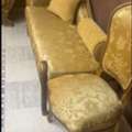 SAR 500,  GOLDEN & BULE COLOR COMPLETE SOFA SET.. 500 EACH CALL OR WHATSAPP  0561020369