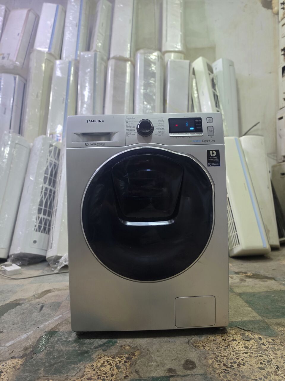 Al Malaz, Appliances, SAR 850,  Samsung 8.5KG Automatic Inverter Washing Machine &ndash; Same As New