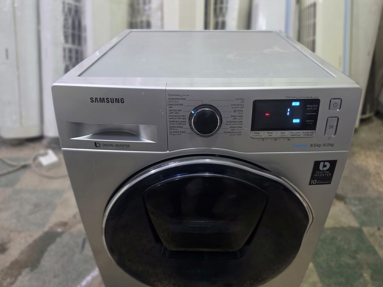 Al Malaz, Appliances, SAR 850,  Samsung 8.5KG Automatic Inverter Washing Machine &ndash; Same As New