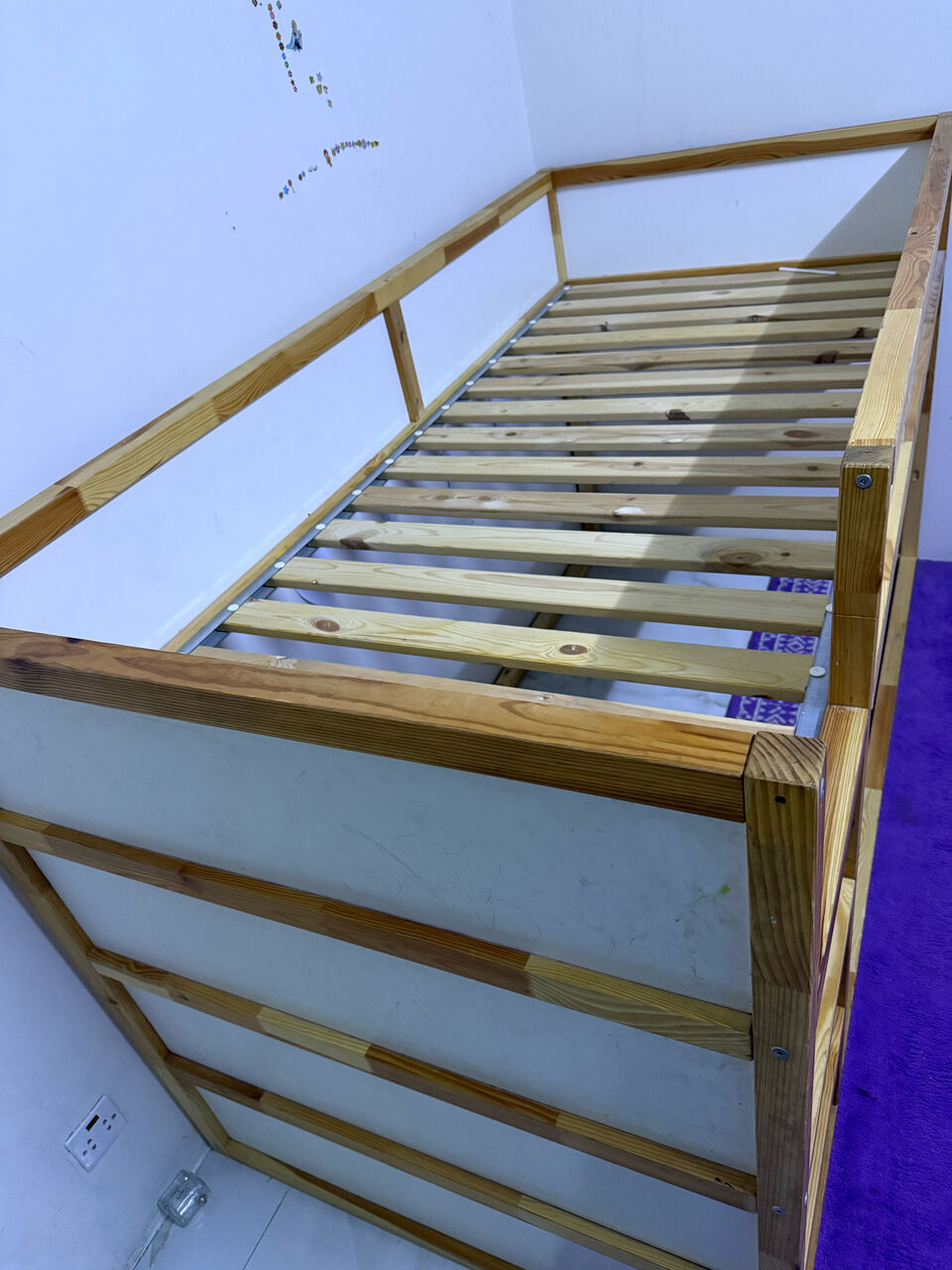 Riyadh, Furniture, SAR 400,  Reversible Bed, White/pine (Kids Bunker Bed)