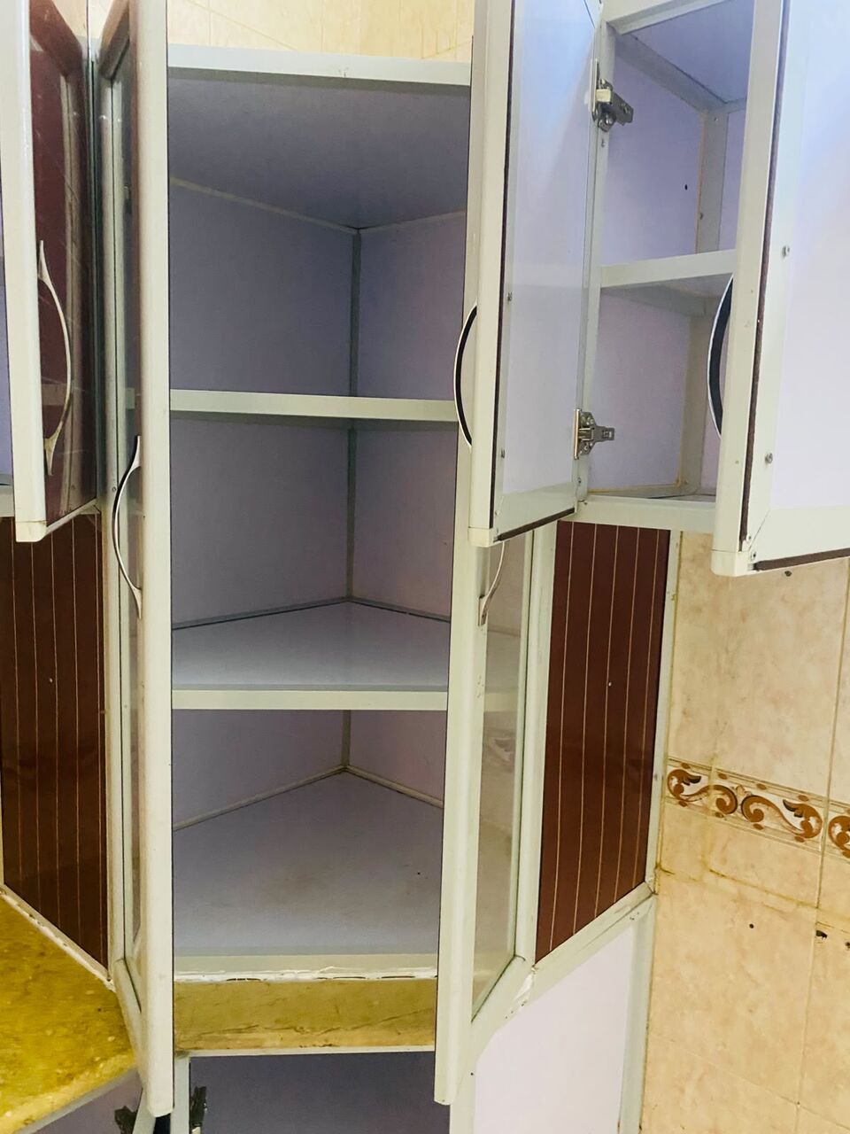 Riyadh, Furniture, SAR 650,  Kitchen Cabinets(6mtr) (neat & Spacious)and Sofa With Pillow Cushions(650 +300)